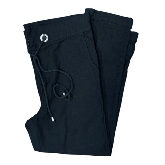 NEW Urban Outfitters Womens S Pants Jogger Black 100% Cotton Rise 14” Drawstring - Picture 4 of 10